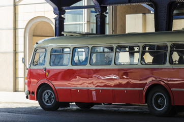 PUBLIC TRANSPORT BUS - An historic Polish bus on the streets of Poznan