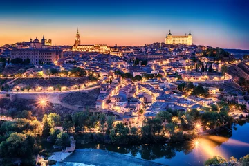Foto op Canvas Aerial top view of Toledo, historical capital city of Spain   © krivinis