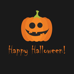 Naklejka premium happy halloween greeting card