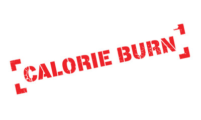 Calorie Burn rubber stamp. Grunge design with dust scratches. Effects can be easily removed for a clean, crisp look. Color is easily changed.