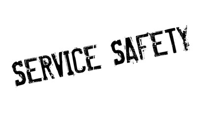 Fototapeta premium Service Safety rubber stamp. Grunge design with dust scratches. Effects can be easily removed for a clean, crisp look. Color is easily changed.