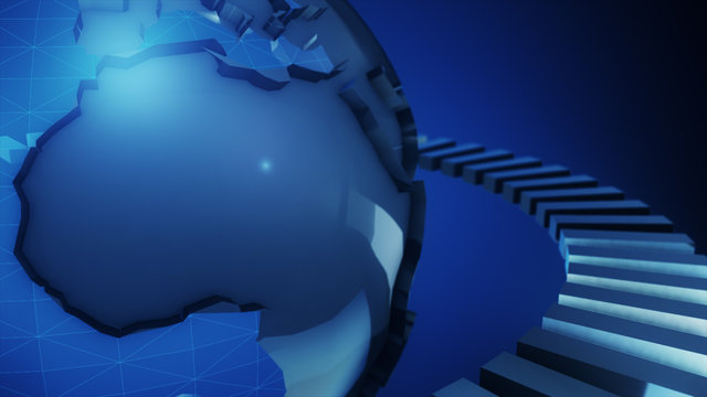 3d illustration of planet earth. globe media