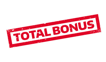 Fototapeta premium Total Bonus rubber stamp. Grunge design with dust scratches. Effects can be easily removed for a clean, crisp look. Color is easily changed.