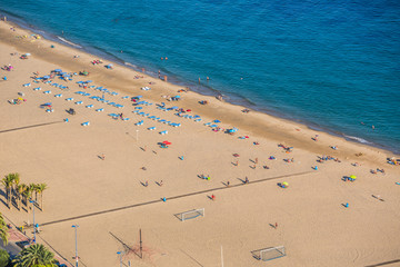 Benidorm levante beach in alicante Spain