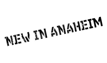 New In Anaheim rubber stamp. Grunge design with dust scratches. Effects can be easily removed for a clean, crisp look. Color is easily changed.