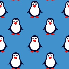 seamless background Penguins