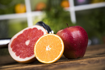 Healthy lifestyle concept, vitamins