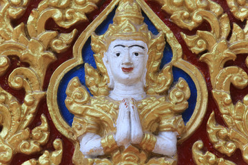 Bouddha. Wat Simuong. Wat Si Muang. Vientiane. Laos. / Buddha. Wat Simuong. Wat Si Muang. Vientiane. Laos.