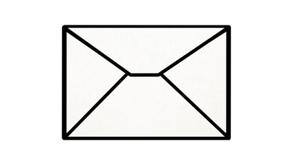 textured envelope on white
