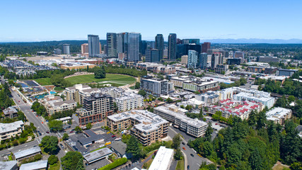 Bellevue Washington City Skyline Downtown District