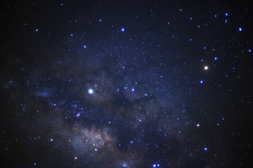Fototapeta na wymiar Close up of Milky way galaxy. Long exposure photograph.With grain