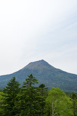 双岳台から見る雄阿寒岳の風景