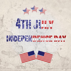 Fototapeta na wymiar 4th July USA independence day poster design