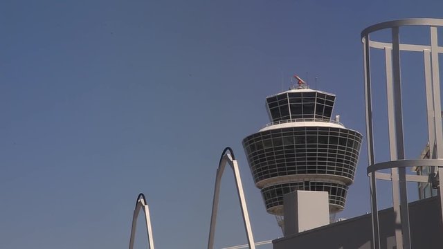 Airport Control (radar) Tower for Air Traffic Control