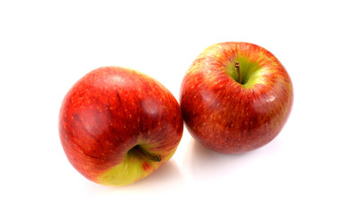 red apple isolated on white