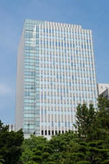 Obraz premium 北海道庁旧本庁舎周辺の札幌市内の都市風景