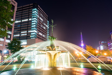 札幌大通公園の夜景