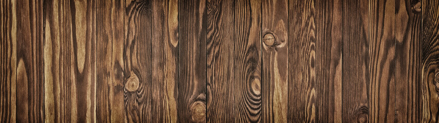 Brown wood texture, background of wooden plank