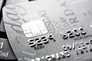 Close up of credit card