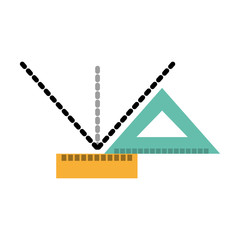 Squared measured grades icon vector illustration design graphic