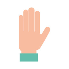 hand human isolated icon vector illustration design graphic