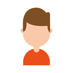 young man avatar character vector illustration design