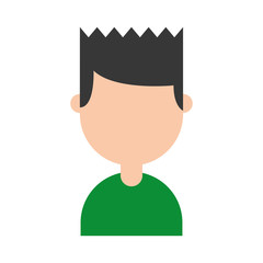 young man avatar character vector illustration design