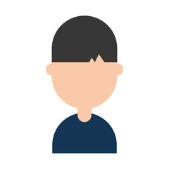 young man avatar character vector illustration design