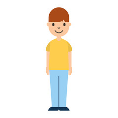 young man avatar character vector illustration design