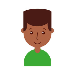 young man black avatar character vector illustration design