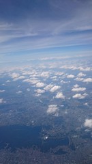 Naklejka na ściany i meble 上空から見た関東平野