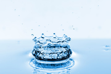 Photo of water splashes and ripples background