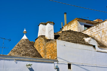View of Trulli houses in Alberobello, Italy