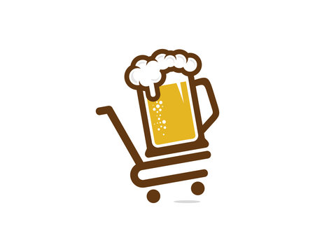 Beer Shop Icon Logo Design Element