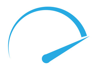 Fototapeta premium speedometer icon on white background. speedometer sign.
