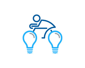 Fototapeta premium Creative Bike Icon Logo Design Element