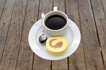 Texture wooden table in retro restaurant