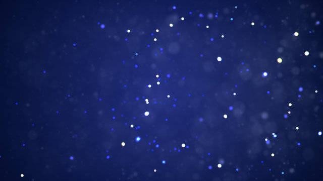 blue bokeh blur background dust motion graphic, Particle motion background
