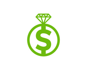 Money Diamond Icon Logo Design Element