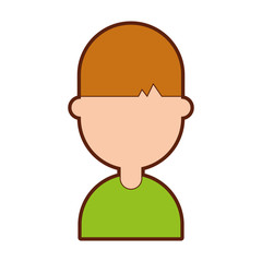 young man avatar character vector illustration design