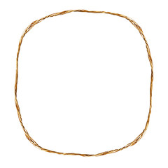 Frame from raffia rope