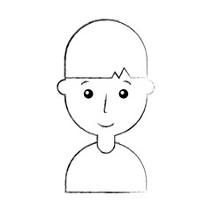 young man avatar character vector illustration design