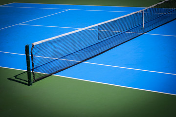 Obraz na płótnie Canvas blue and green tennis court