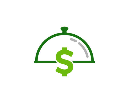 Food Money Icon Logo Design Element