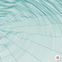 Network Background. Connection Structure. Wireframe Polygonal Vector Illustration. 3D Technology Style. Cobweb Or Spider Web.
