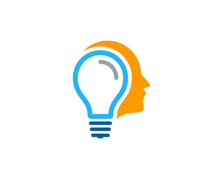 Head Idea Icon Logo Design Element