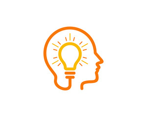 Brain Idea Icon Logo Design Element
