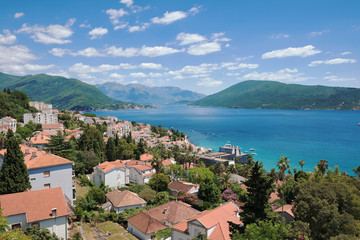 Herceg Novi And Kotor Bay Panorama, Montenegro