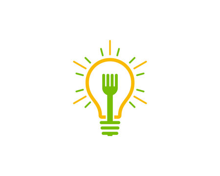 Food Idea Icon Logo Design Element