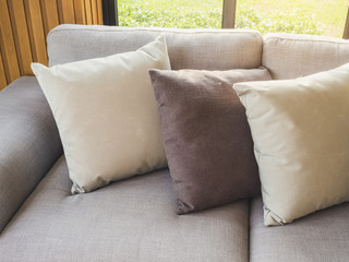 Pillows on Sofa Living Home interior decoration